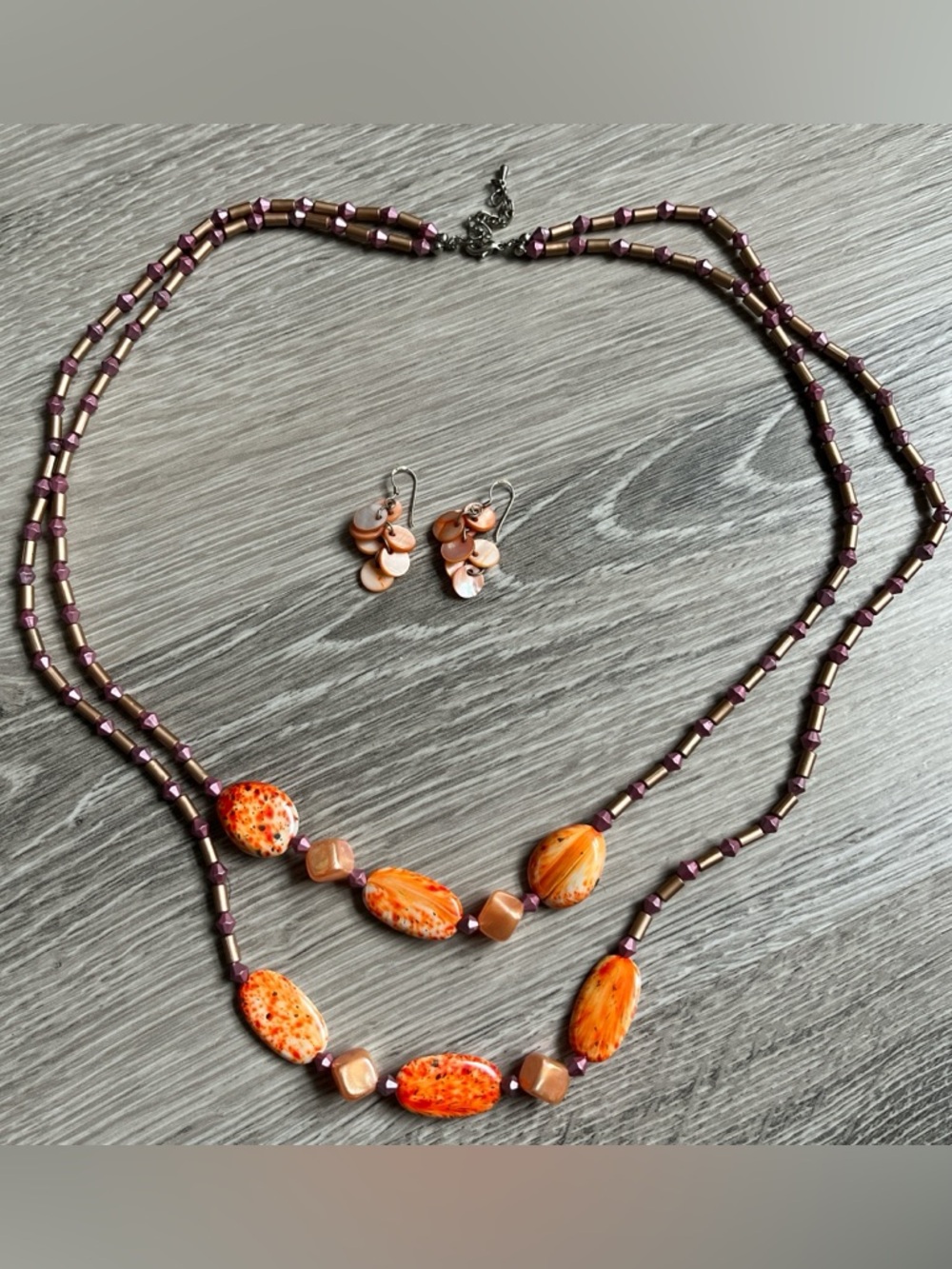 Boho Y2K Necklace and Earrings Set